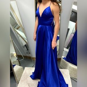 Royal Blue Sherri Hill prom dress